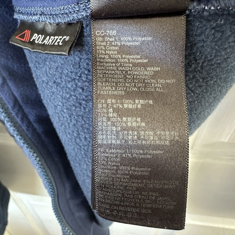 Marmot Jacket Womens Medium Navy Coda Fleece Quilted Polartec Hooded Outdoor Ski - Picture 6 of 10